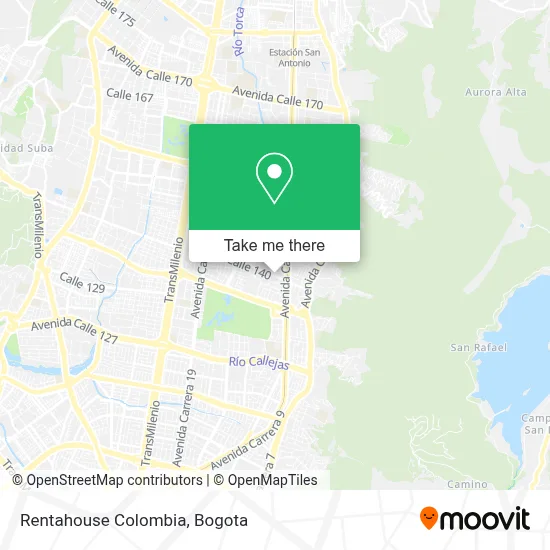 Rentahouse Colombia map