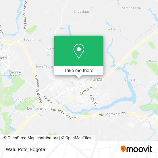 Walú Pets map