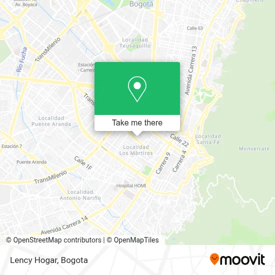 Lency Hogar map