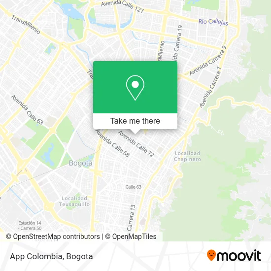 App Colombia map