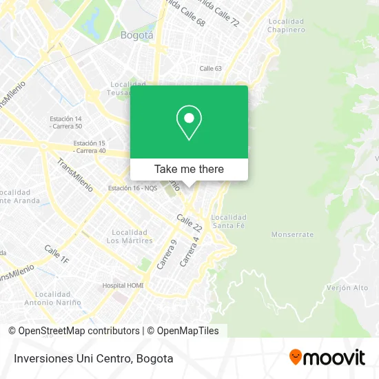 Inversiones Uni Centro map