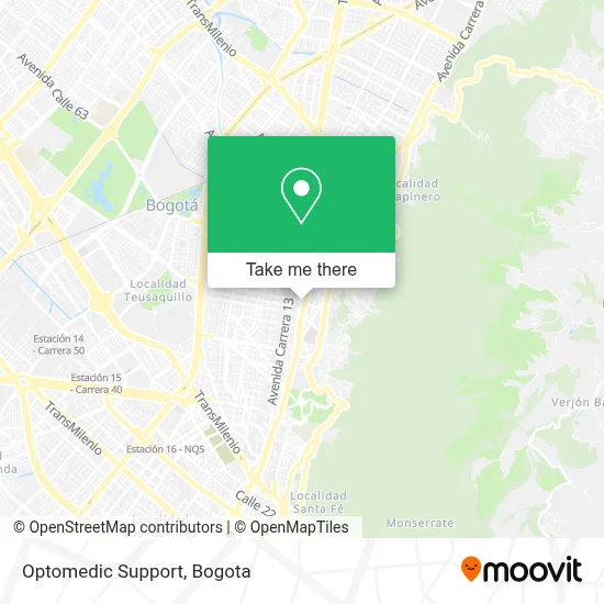 Optomedic Support map