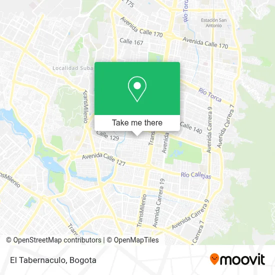 El Tabernaculo map