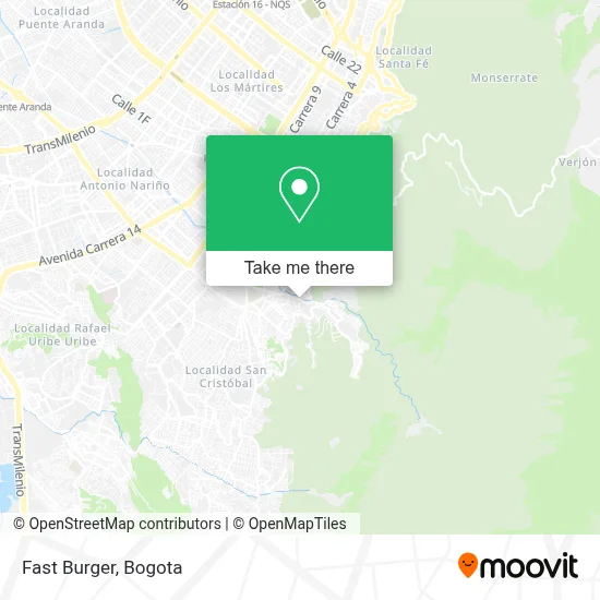 Fast Burger map
