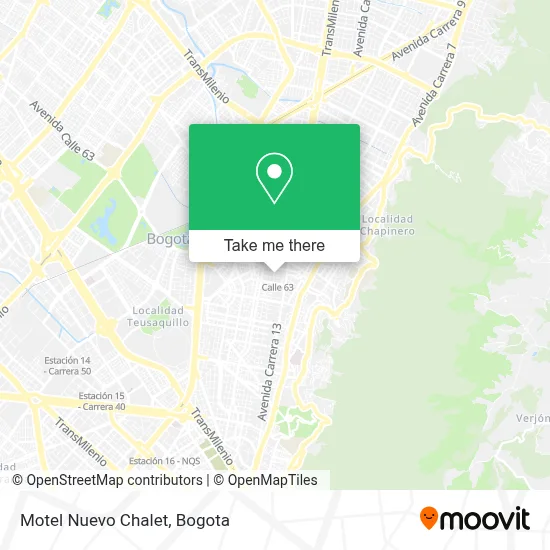 Motel Nuevo Chalet map