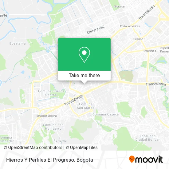 Hierros Y Perfiles  El Progreso map