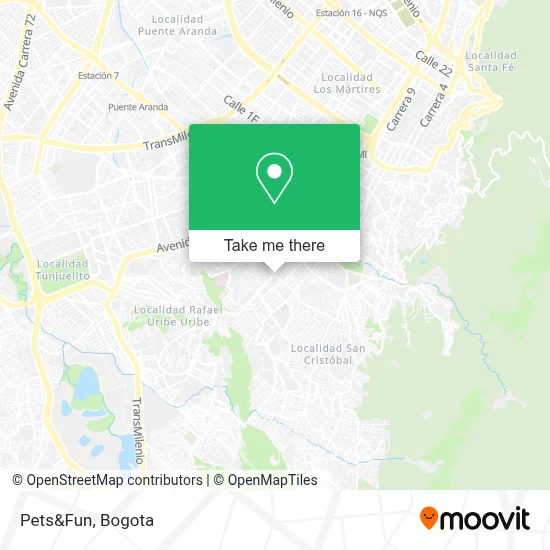 Pets&Fun map