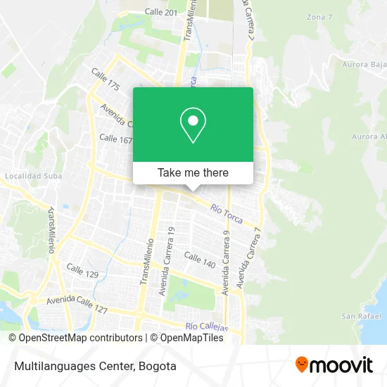 Multilanguages Center map