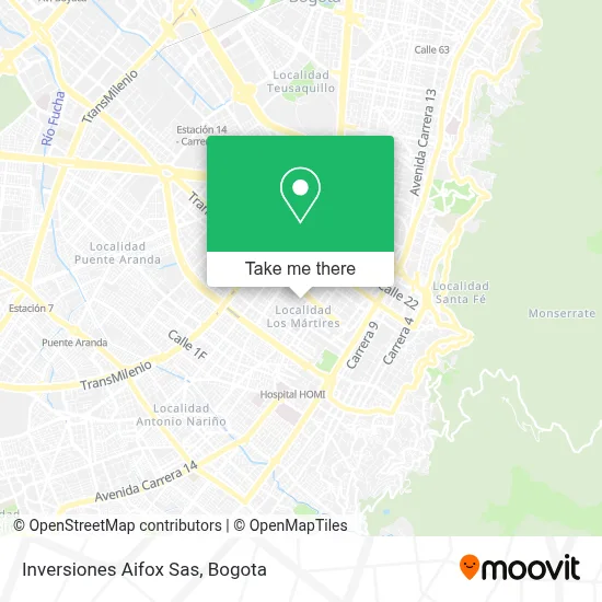 Inversiones Aifox Sas map
