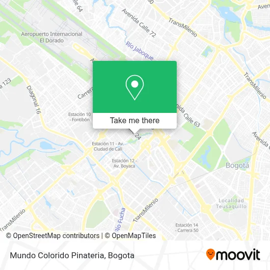 Mundo Colorido Pinateria map