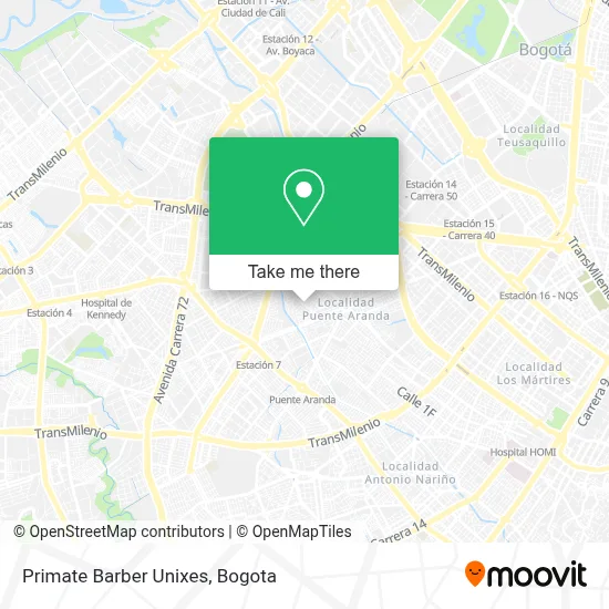 Primate Barber Unixes map
