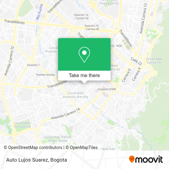 Auto Lujos Suarez map