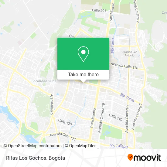Rifas Los Gochos map