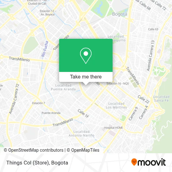 Things Col (Store) map