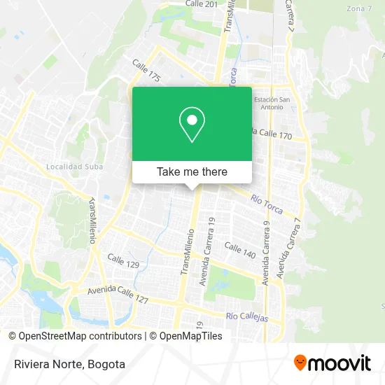 Riviera Norte map