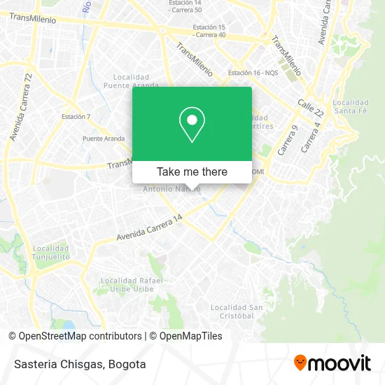 Sasteria Chisgas map