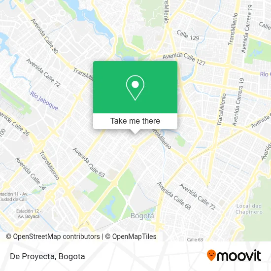 De Proyecta map