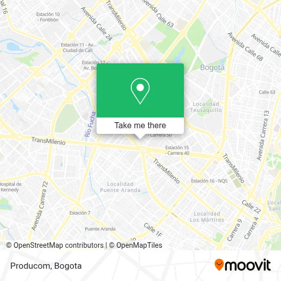 Producom map