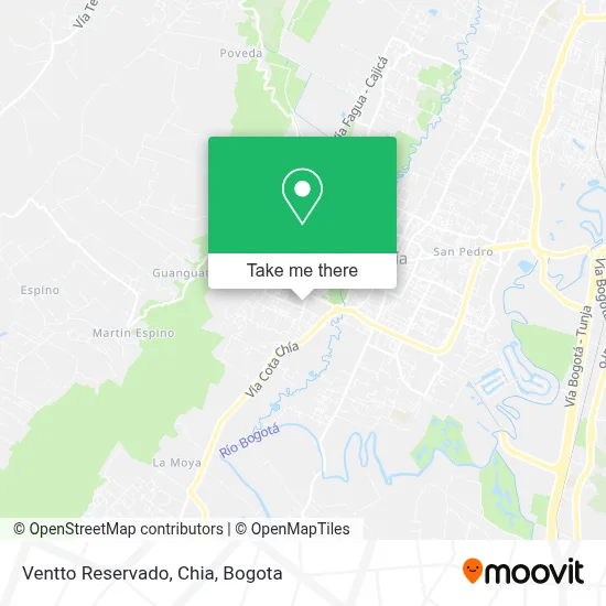 Ventto Reservado, Chia map