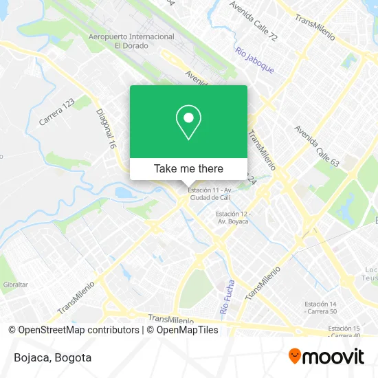 Bojaca map