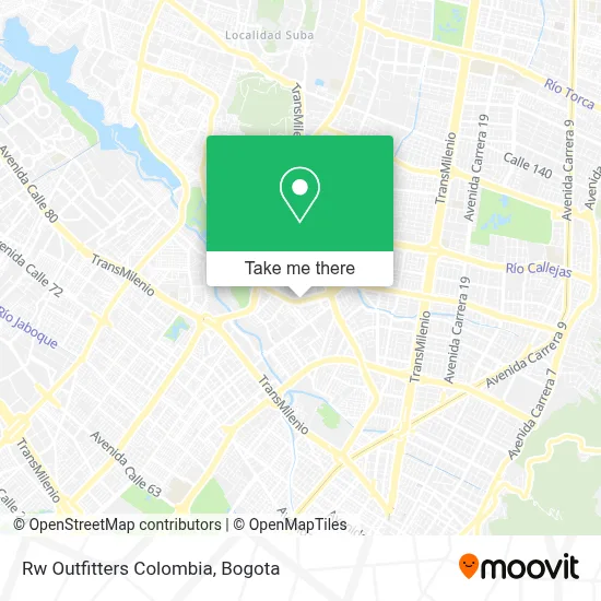 Rw Outfitters Colombia map
