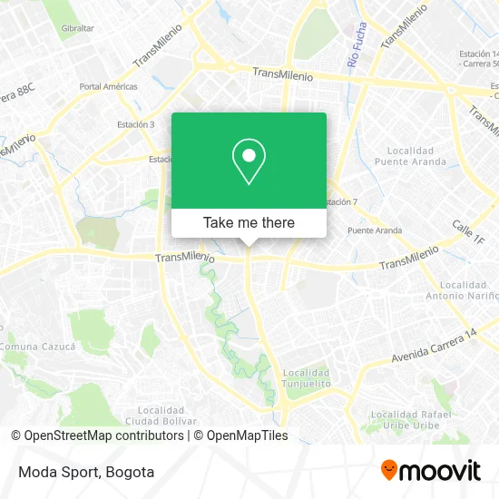 Moda Sport map