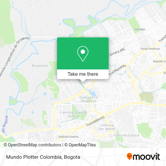 Mundo Plotter Colombia map