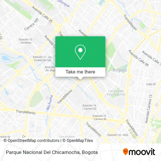 Parque Nacional Del Chicamocha map