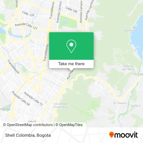 Shell Colombia map