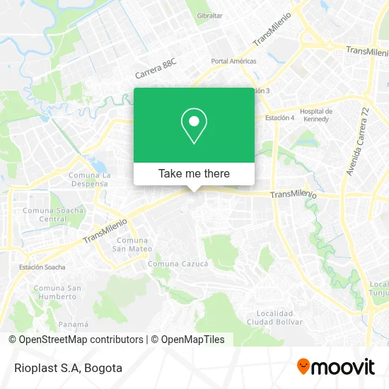 Rioplast S.A map