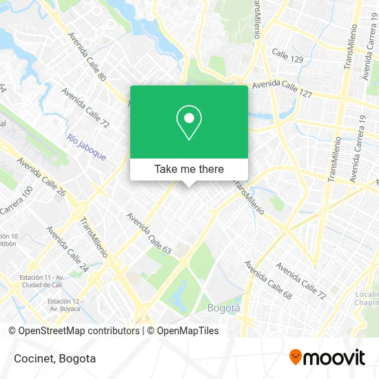 Cocinet map