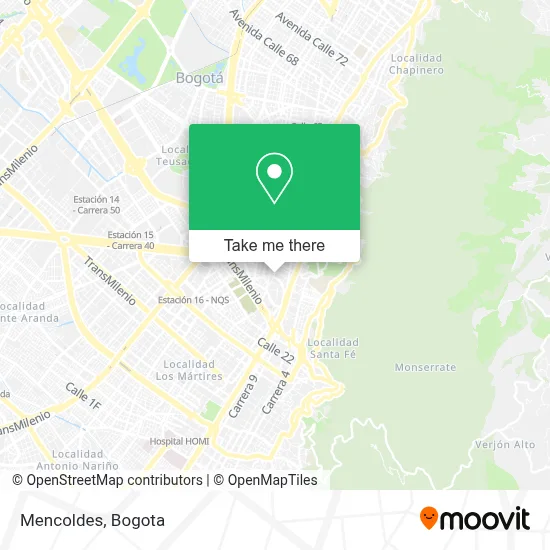 Mencoldes map