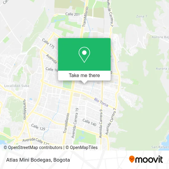 Atlas Mini Bodegas map