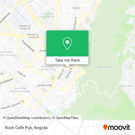 Rosh Café Pub map