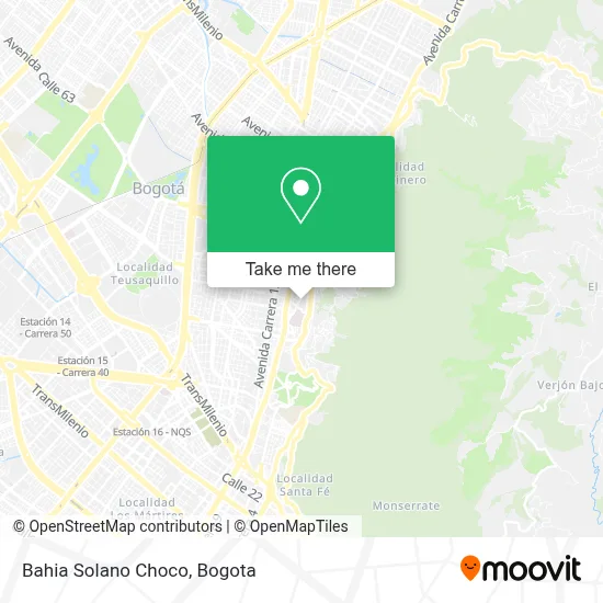 Bahia Solano Choco map