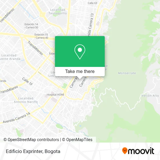 Edificio Exprinter map