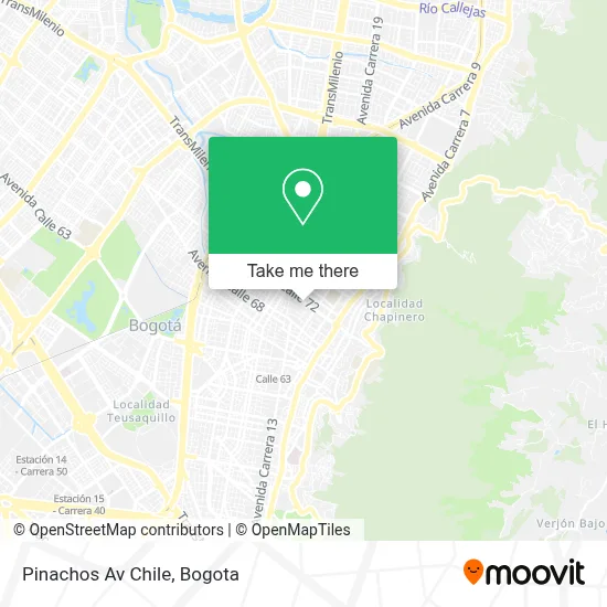 Pinachos Av Chile map