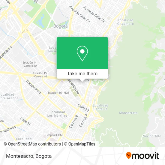 Montesacro map