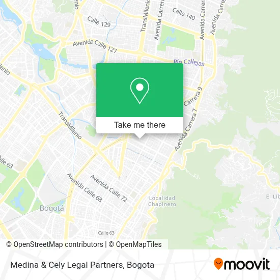 Medina & Cely Legal Partners map