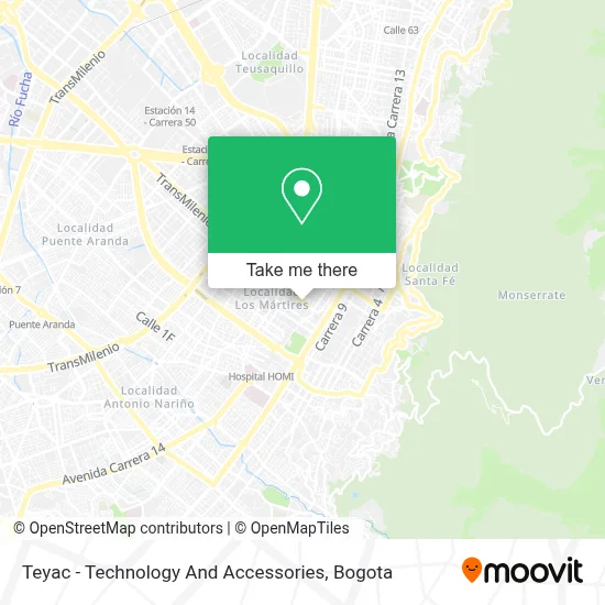 Teyac - Technology And Accessories map