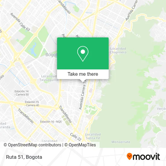 Ruta 51 map