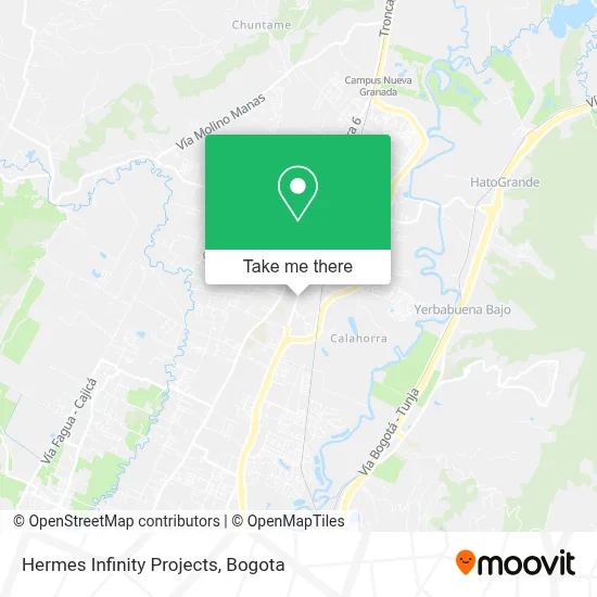 Hermes Infinity Projects map