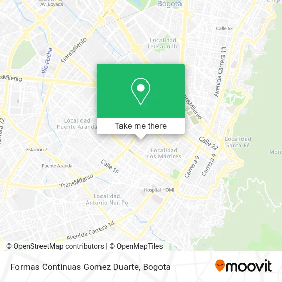 Formas Continuas Gomez Duarte map