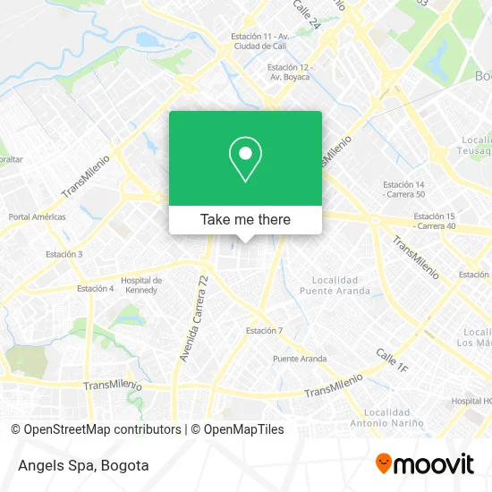 Angels Spa map