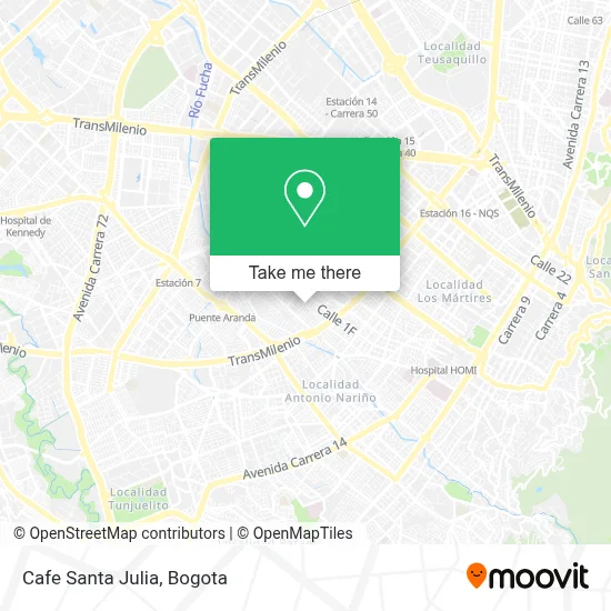 Cafe Santa Julia map