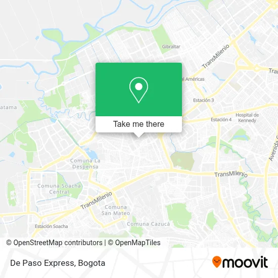 De Paso Express map
