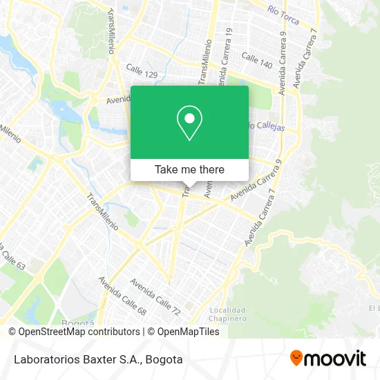 Laboratorios Baxter S.A. map