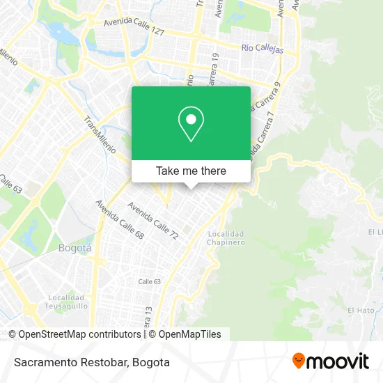 Sacramento Restobar map