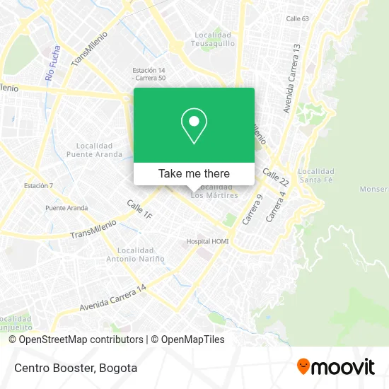 Centro Booster map