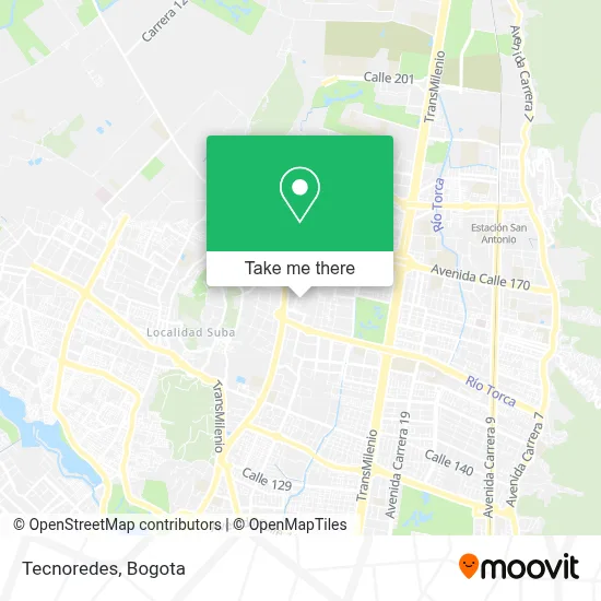 Tecnoredes map